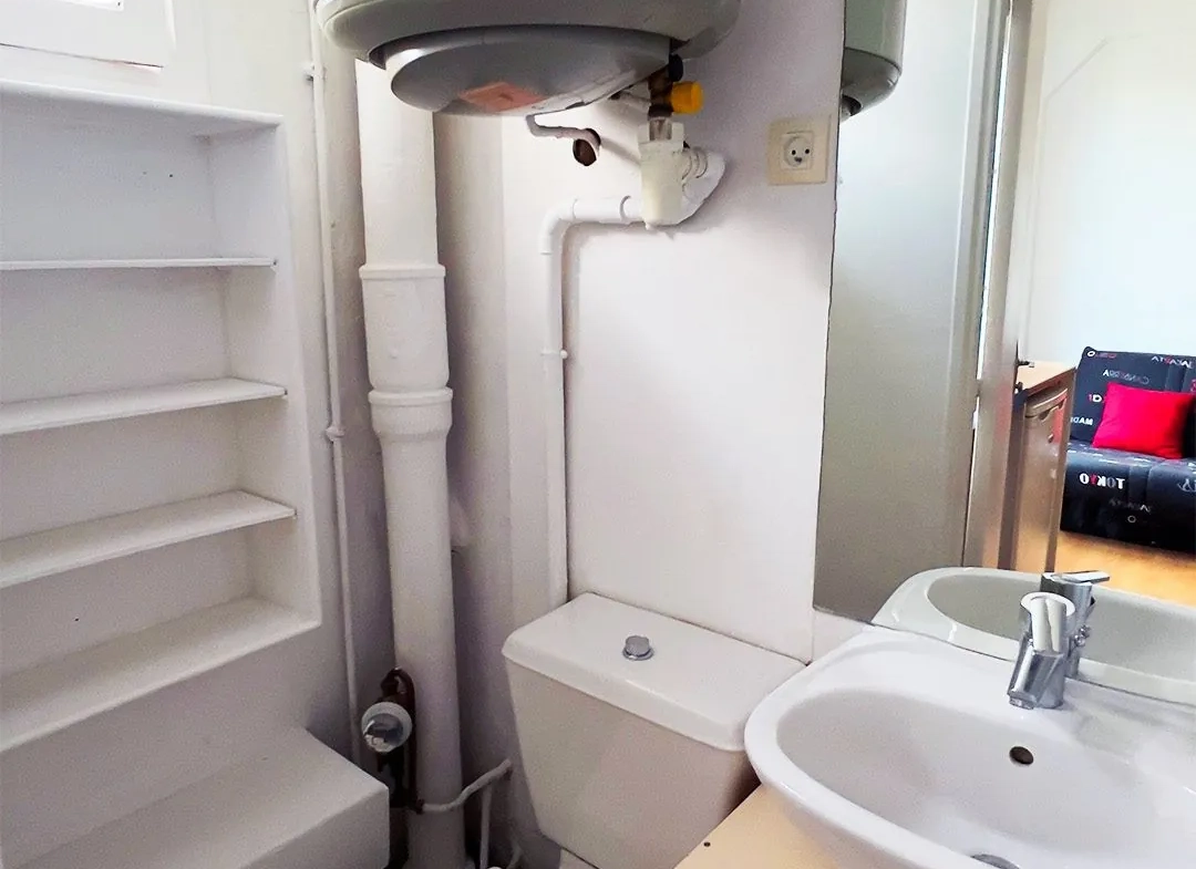 Charmant studio meublé de 20 m² avec vue sur jardin à Paris 19ème 