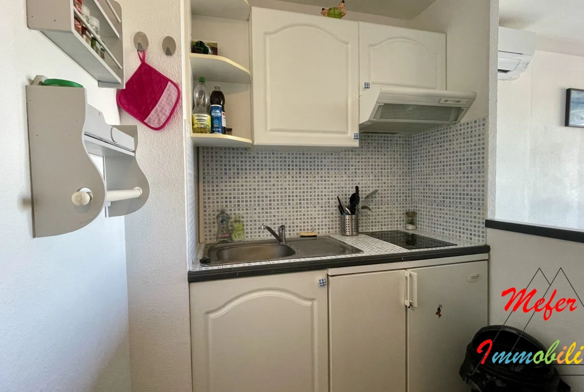 Appartement 2 pièces avec terrasse, piscine et vue sur Canigou à Canet-en-Roussillon 