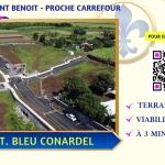 Terrain constructible de 324 m² à Saint-Benoît, proche commodités - Vue agréable