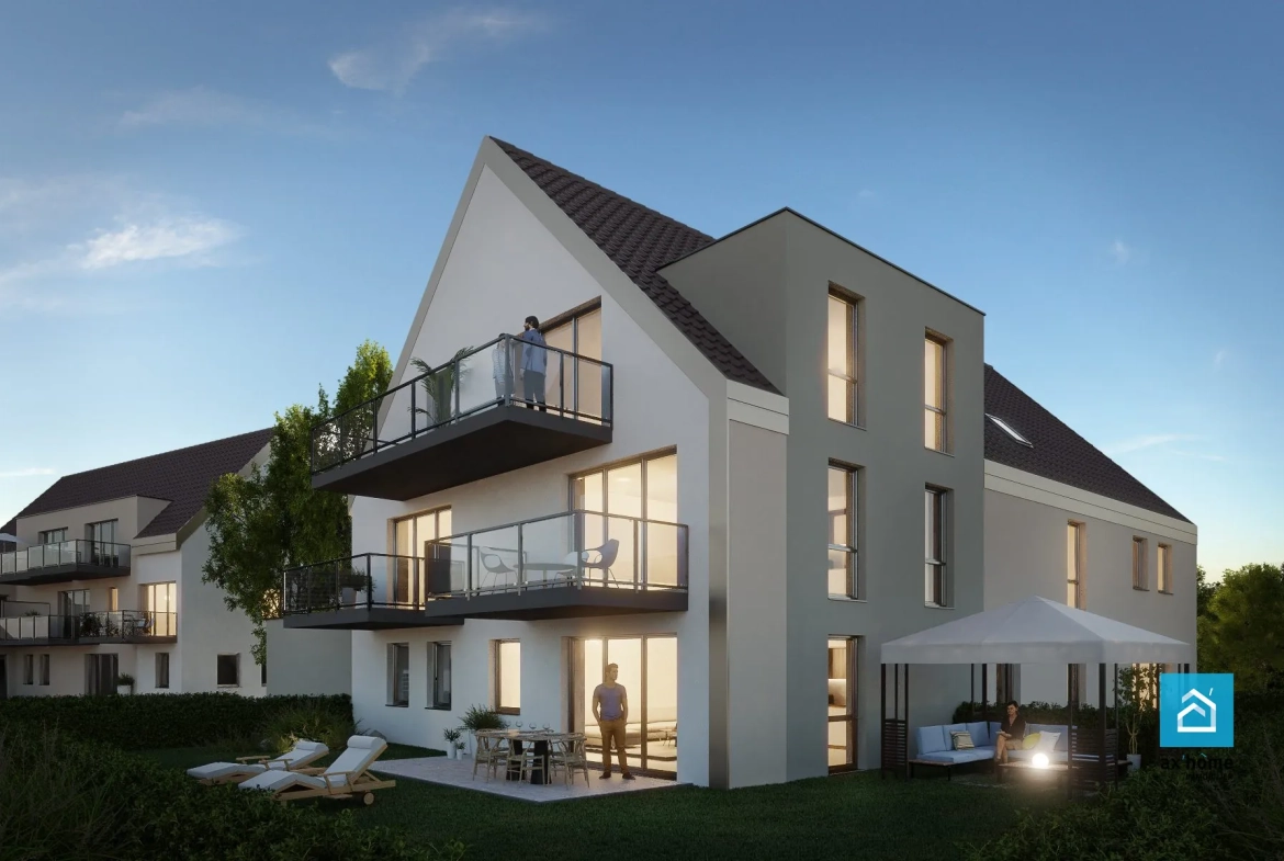 Appartement 2 pièces à vendre à Gries – Terrasse et parking inclus 