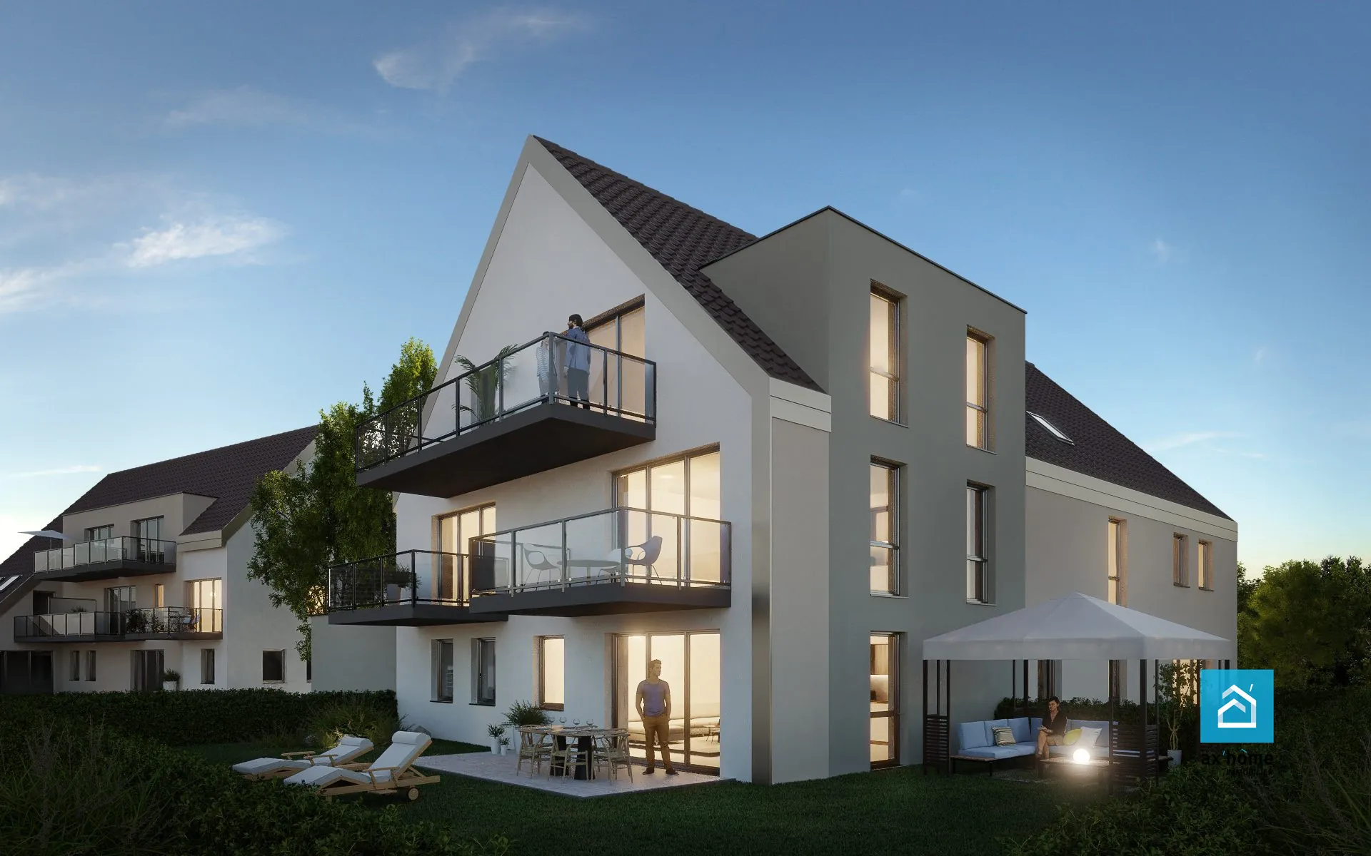 Appartement 2 pièces à vendre à Gries – Terrasse et parking inclus 