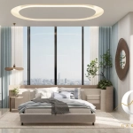 Appartement studio de luxe à Dubaï avec vue dégagée, piscine et parking privé
