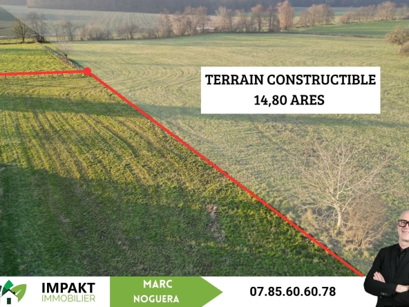 Terrain constructible de 1480 m² à Valdieu-Lutran, proche de Mulhouse