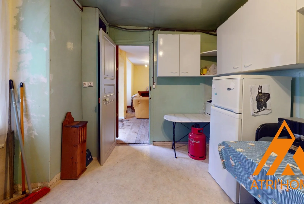 Maison individuelle à vendre à Saint-Santin-Cantalès avec terrain et potentiel de rénovation 
