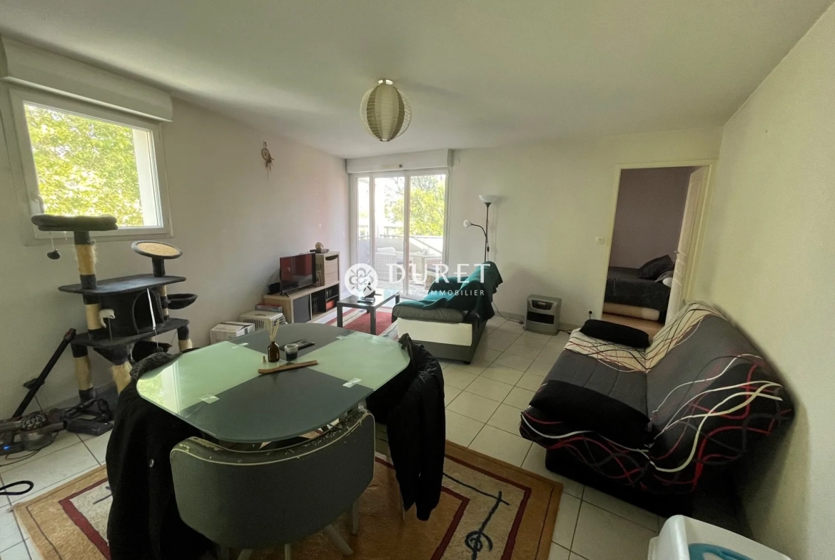 Appartement T2 lumineux avec terrasse à Nantes Souillarderie – Investissement locatif parfait 