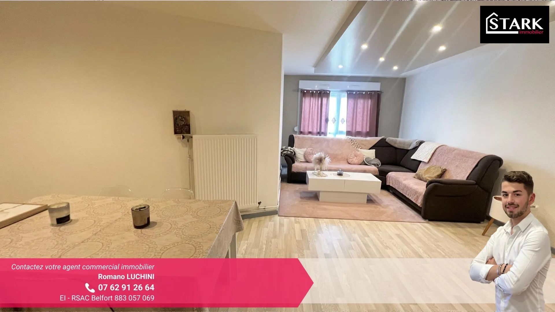 Bel appartement rénové de 85 m² avec 3 chambres à Valdoie 