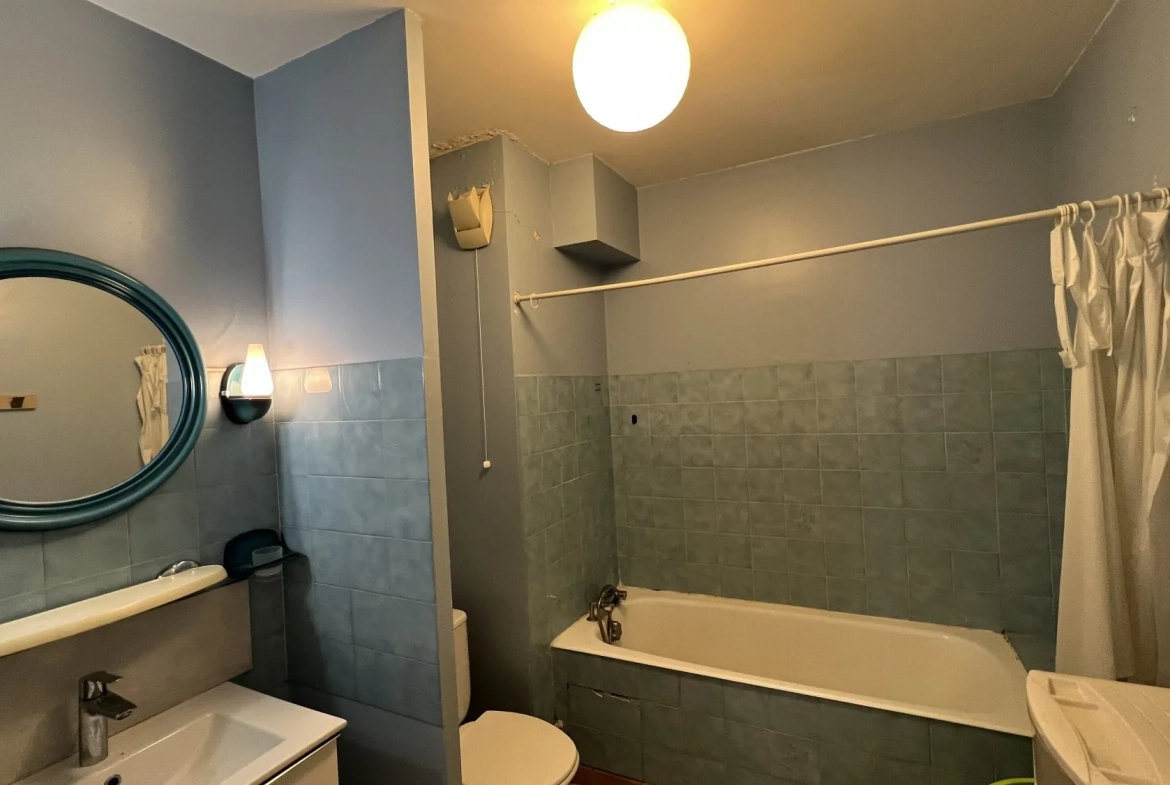 Appartement T1 en rez-de-jardin à Grenoble avec stationnement et cave 