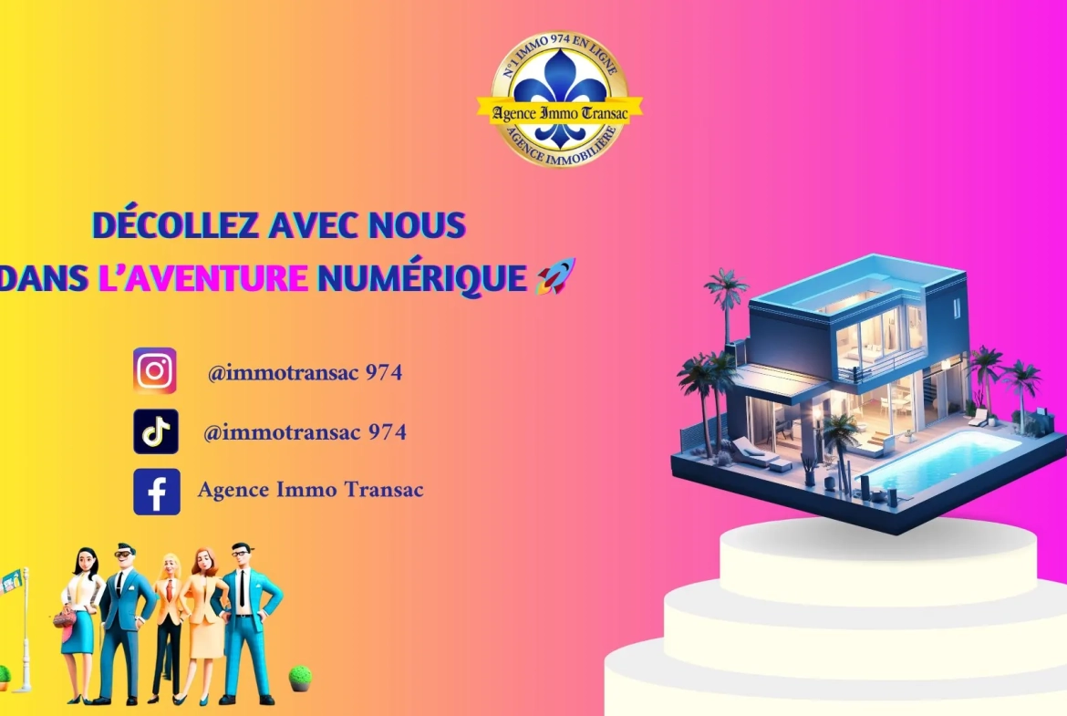 Terrain constructible de 395 m² à Saint-Benoît, emplacement privilégié 