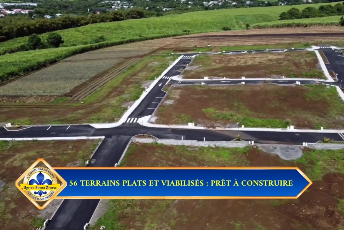 Terrain constructible de 395 m² à Saint-Benoît, emplacement privilégié 