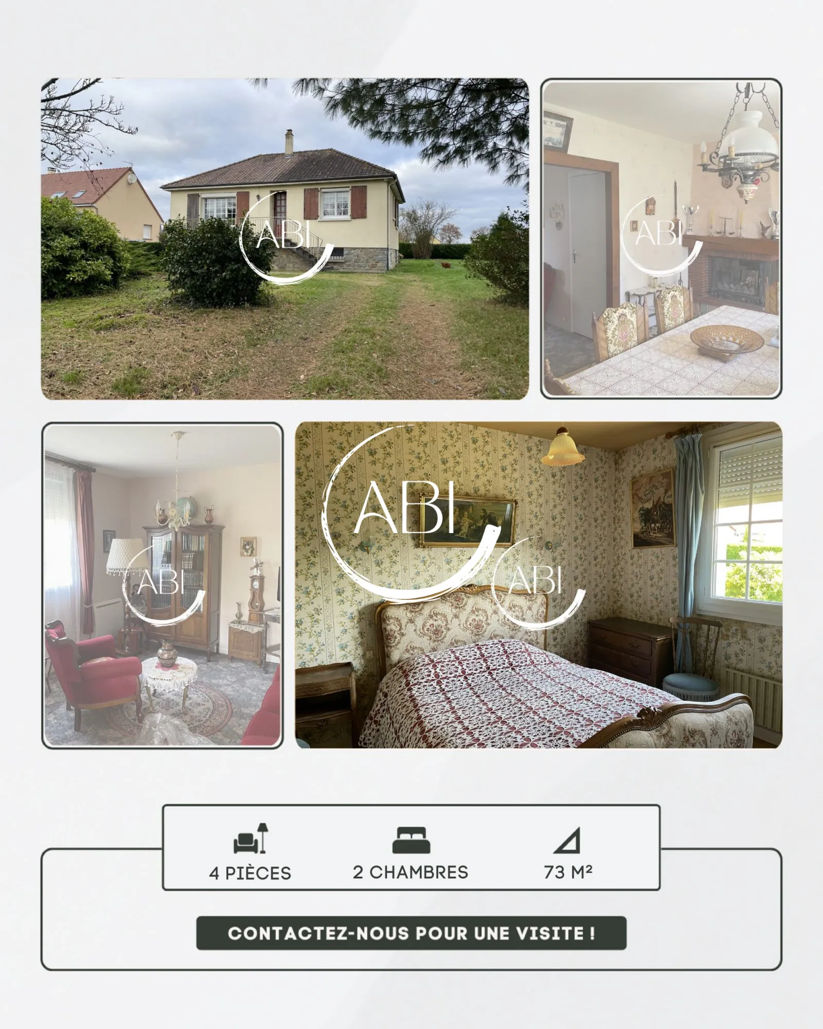 Maison à Rives d'Andaine de 73 m² avec terrain de 5074 m² et double garage 
