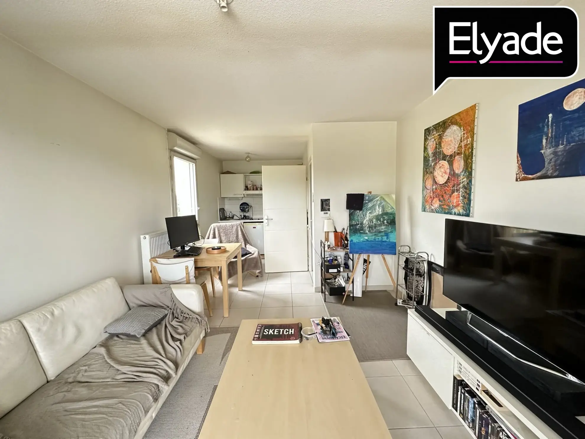 Appartement T2 à vendre à Escalquens, vue verte, parking privé et bail en cours 
