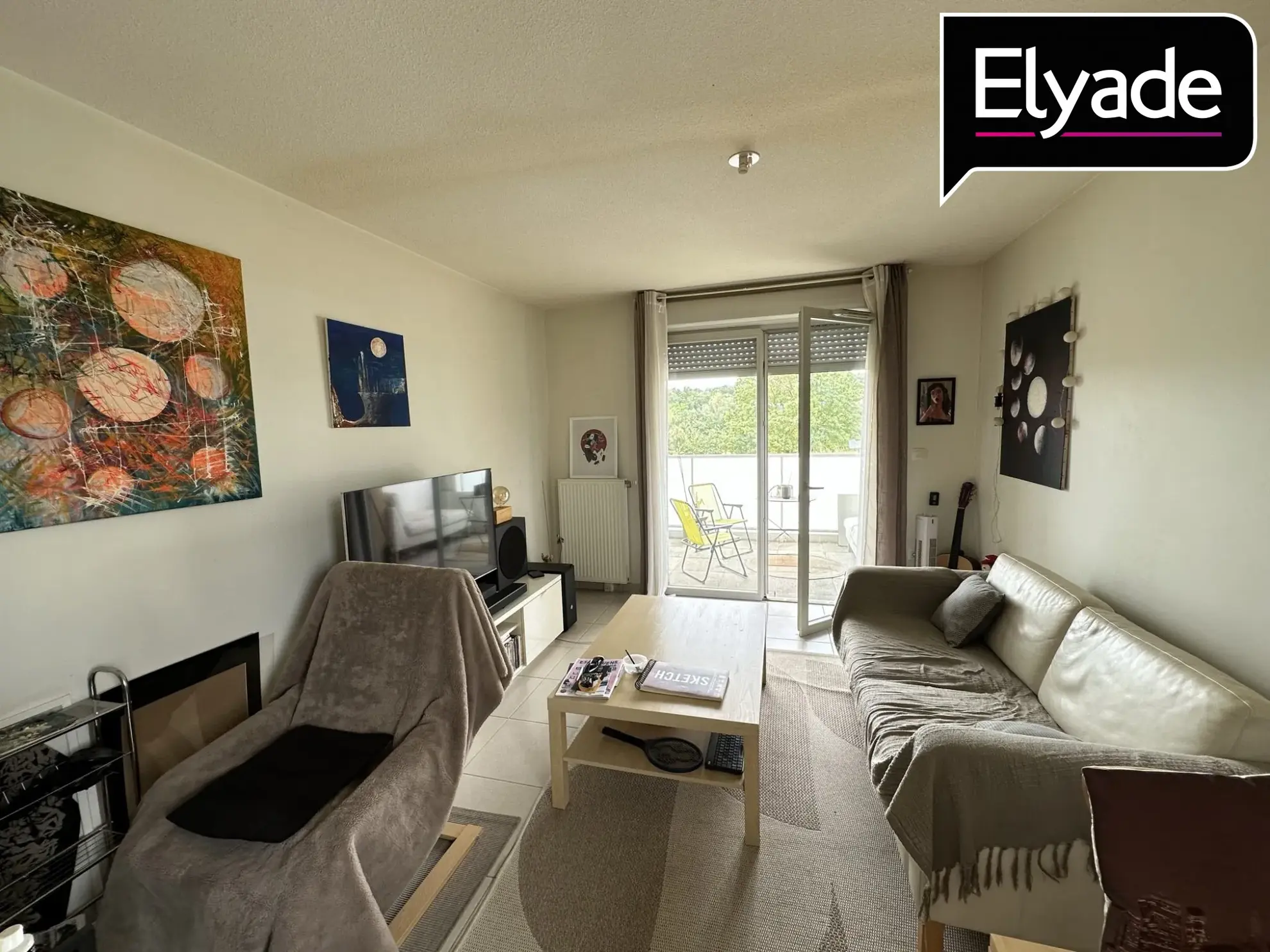 Appartement T2 à vendre à Escalquens, vue verte, parking privé et bail en cours 