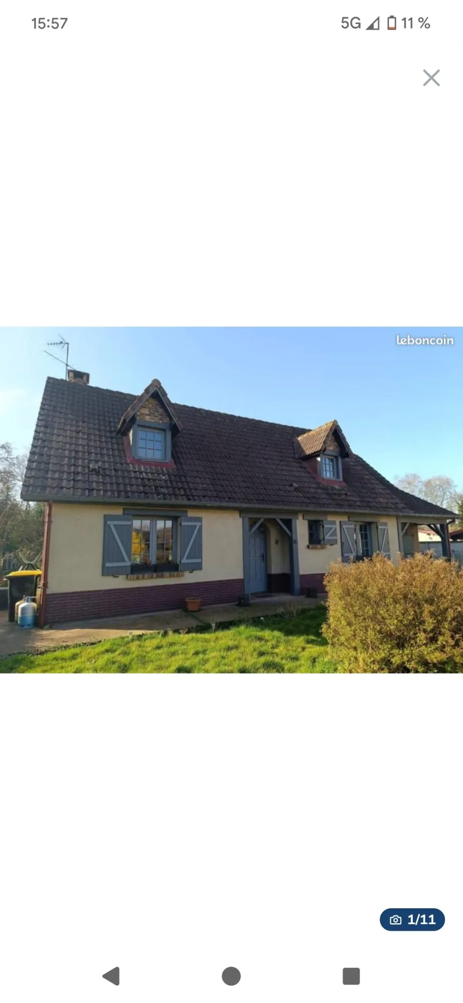 Maison à vendre entre Abbeville et Friville avec jardin proche de Valines 