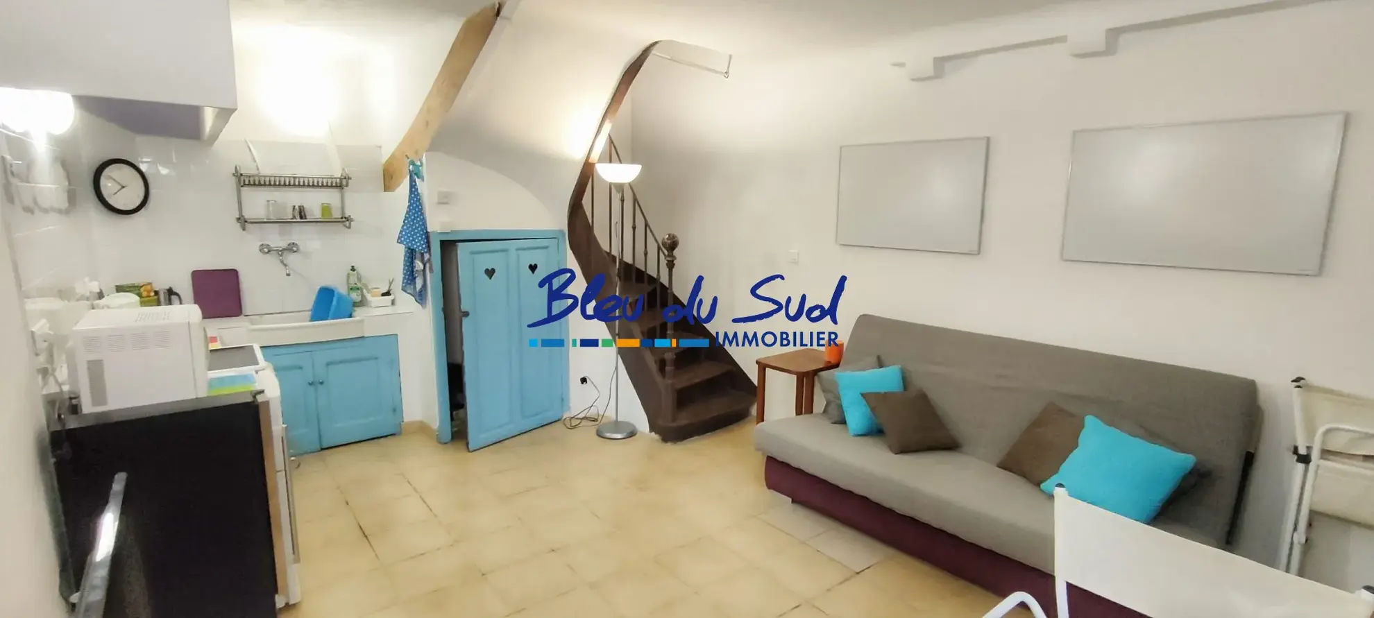 Piece de vie Maison de village rénovée à vendre à Vernet-les-Bains avec 2 chambres 