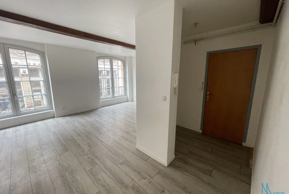 Appartement lumineux à vendre au cœur de Dieppe, 2 chambres, 70 m² 