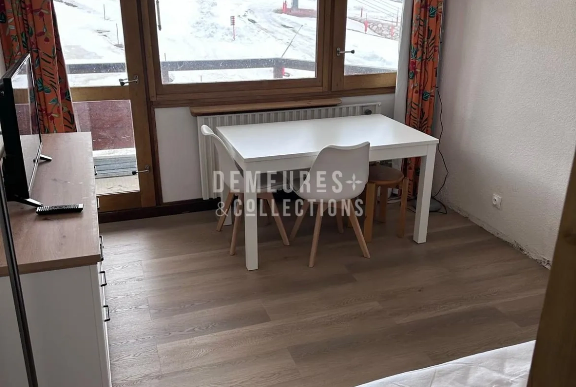 Studio 22 m² rénové avec vue sur pistes à La Plagne Centre 