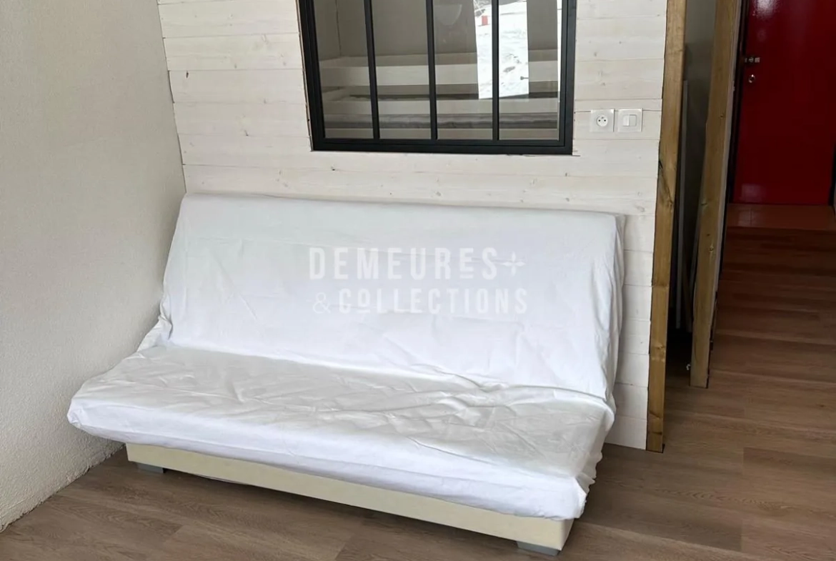 Studio 22 m² rénové avec vue sur pistes à La Plagne Centre 