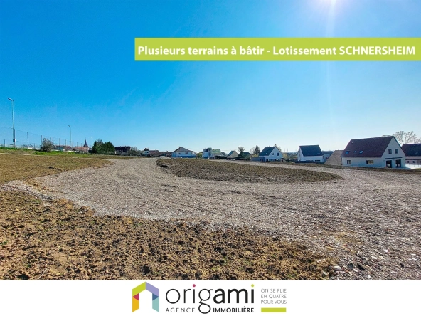 Terrain constructible viabilisé à Schnersheim, proche Strasbourg - Opportunité rare