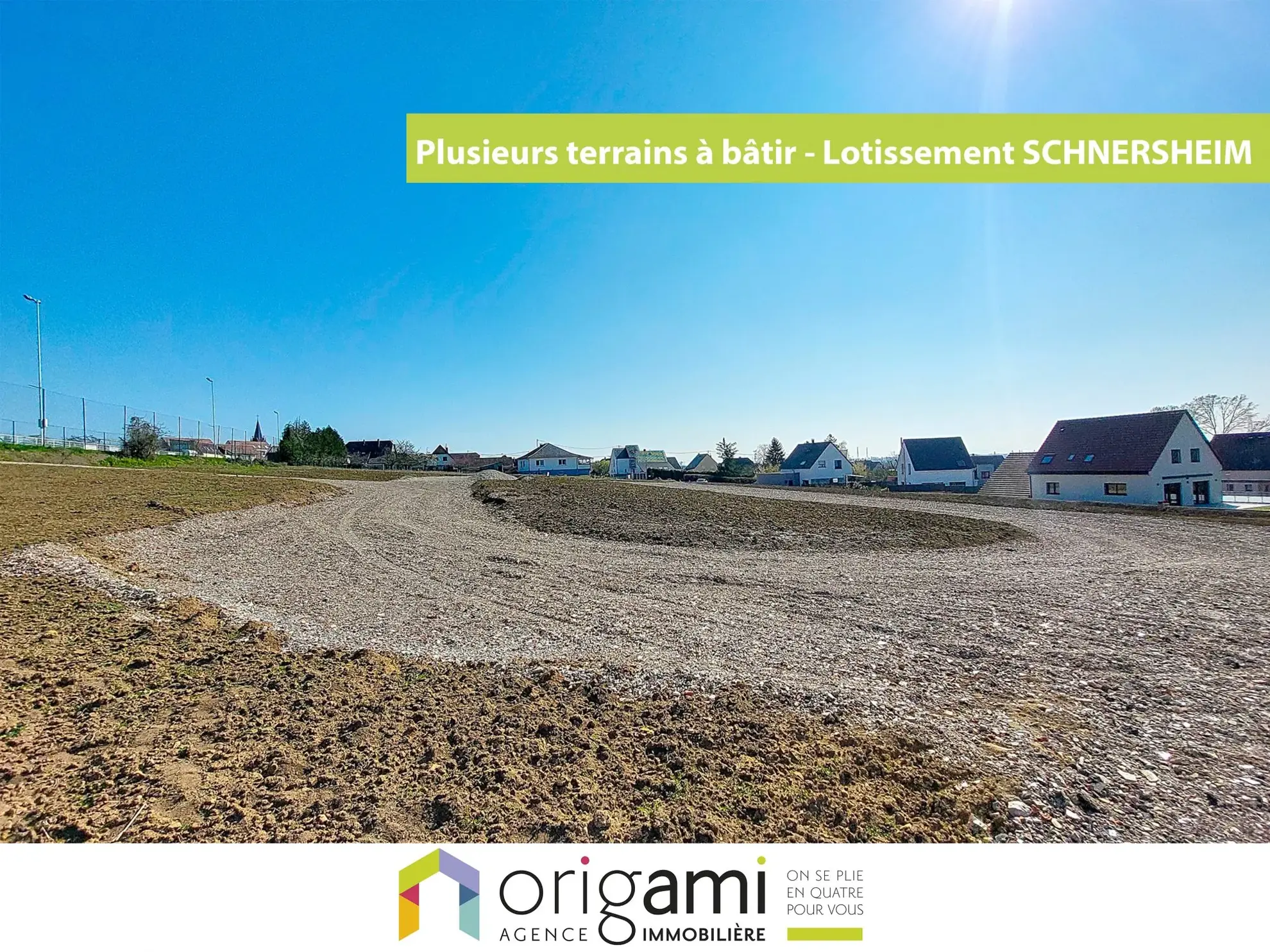 Terrain constructible viabilisé à Schnersheim, proche Strasbourg - Opportunité rare 