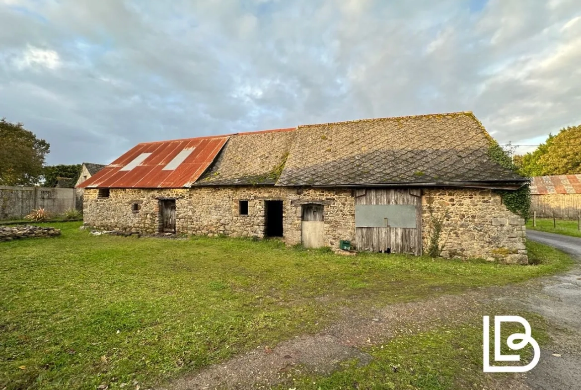 Longère à rénover avec petite maison attenante à Le Petit Fougeray près de Rennes 
