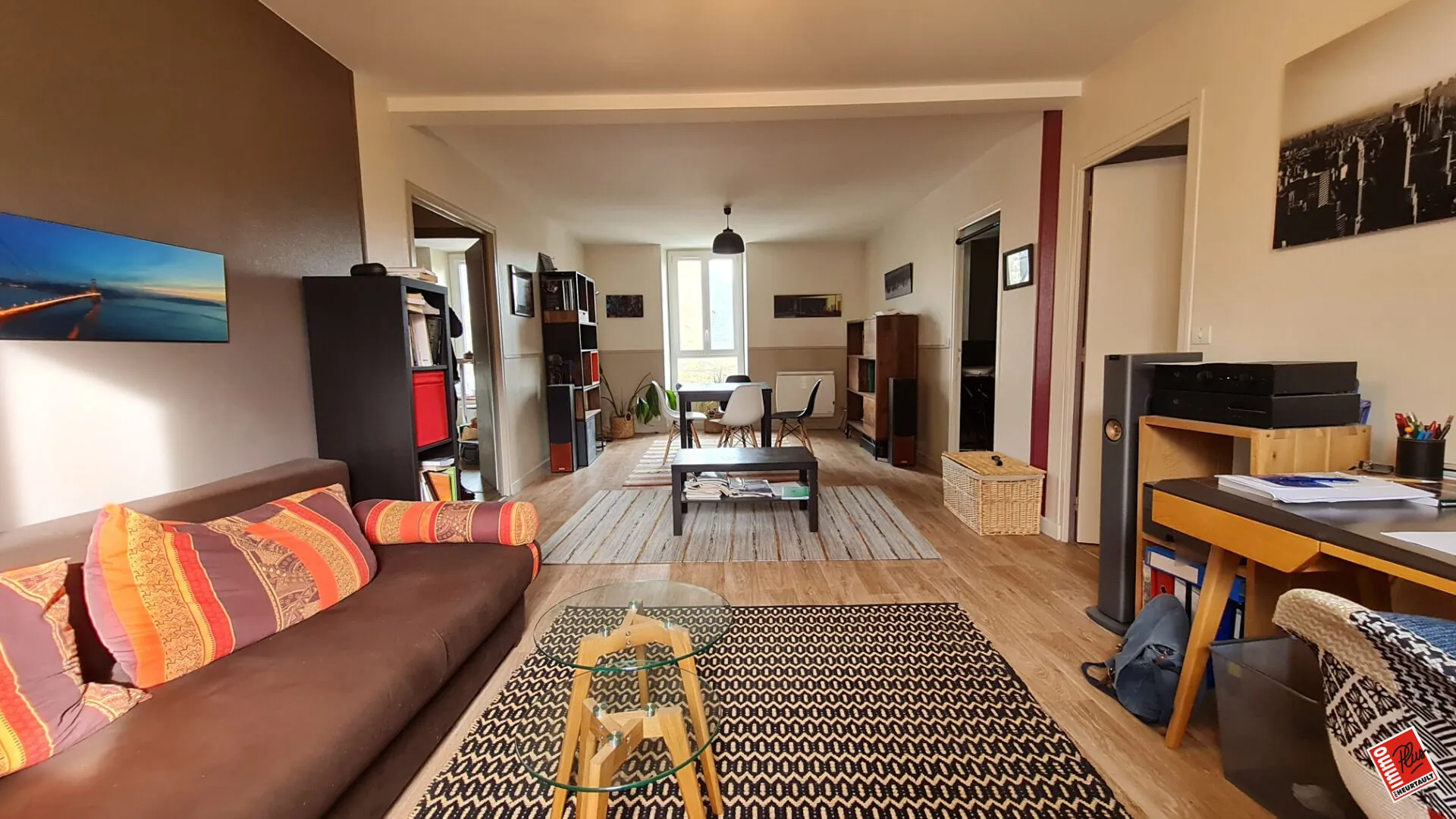 Appartement traversant de 73 m² à Saint-Brieuc avec cave et parking 