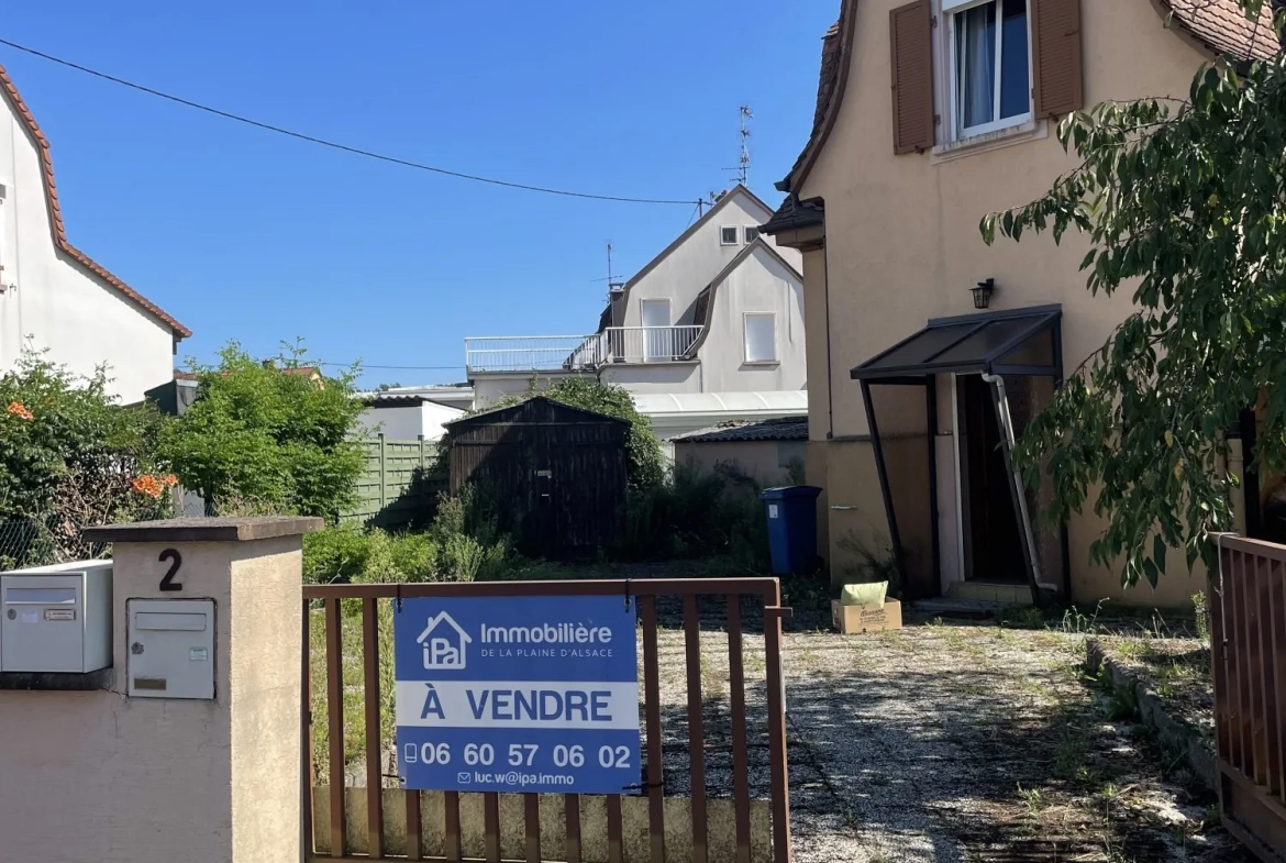 Maison à vendre à Pulversheim 60 m² avec potentiel de rénovation 
