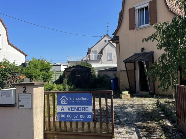 Maison à vendre à Pulversheim 60 m² avec potentiel de rénovation