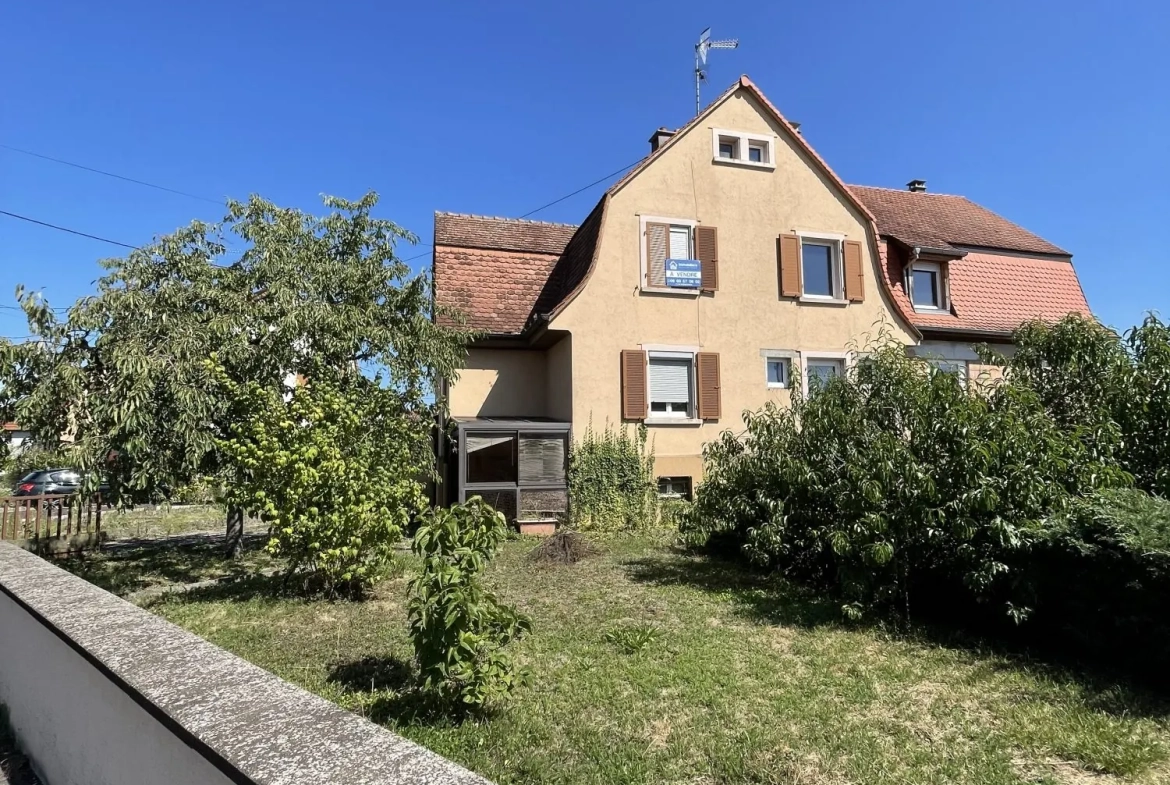 Maison à vendre à Pulversheim 60 m² avec potentiel de rénovation 
