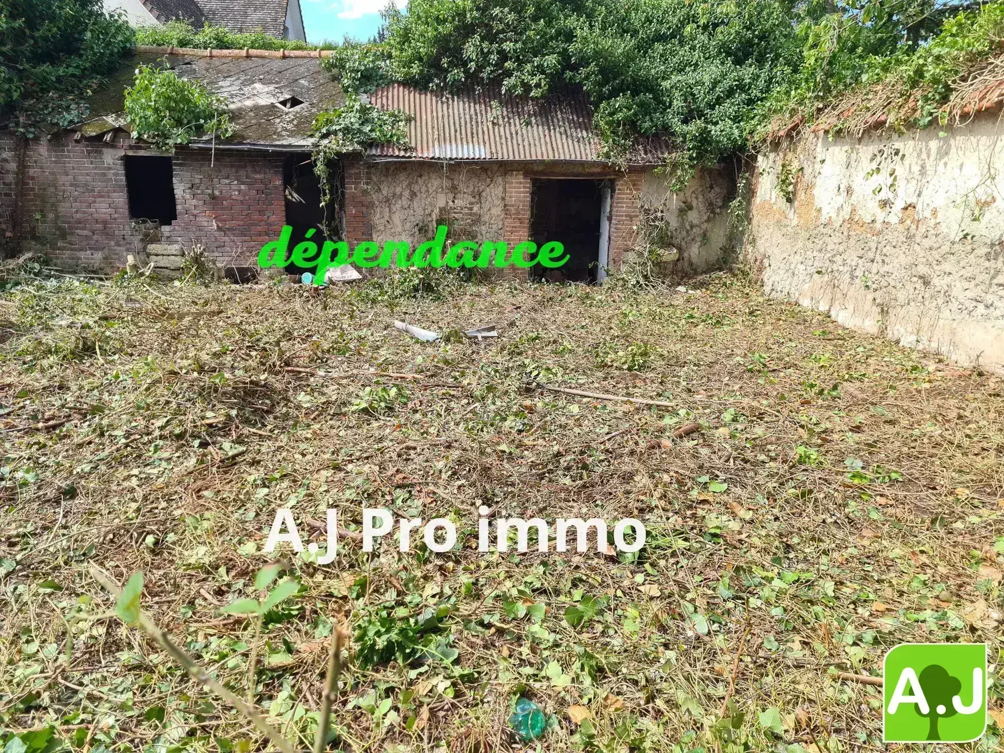 Maison à restaurer au centre-ville de Saint-André-de-l'Eure avec potentiel et terrain clos 