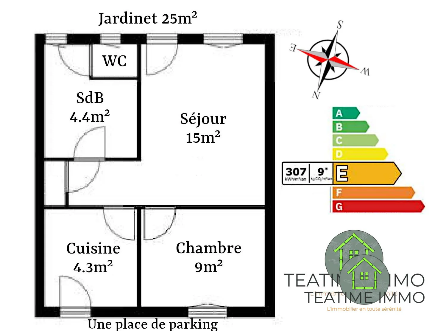 Charmante maison de 36 m² avec jardin à Fouesnant, idéale pour investissement ou résidence secondaire 