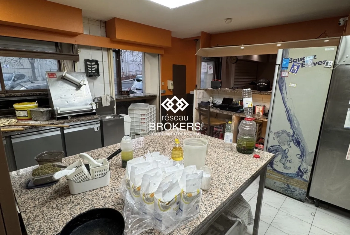À vendre fond de commerce pizzeria livraison à Nice, emplacement stratégique, forte rentabilité 