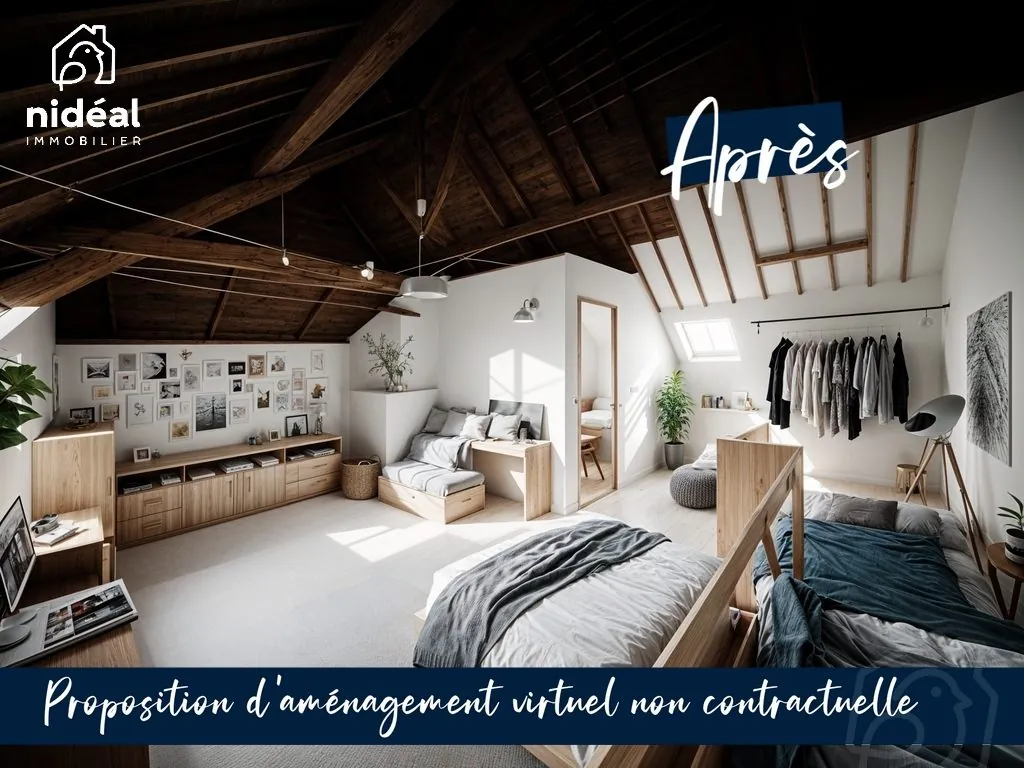 Maison semi-individuelle de 122m² avec 3 chambres à Ferrière-la-Grande 