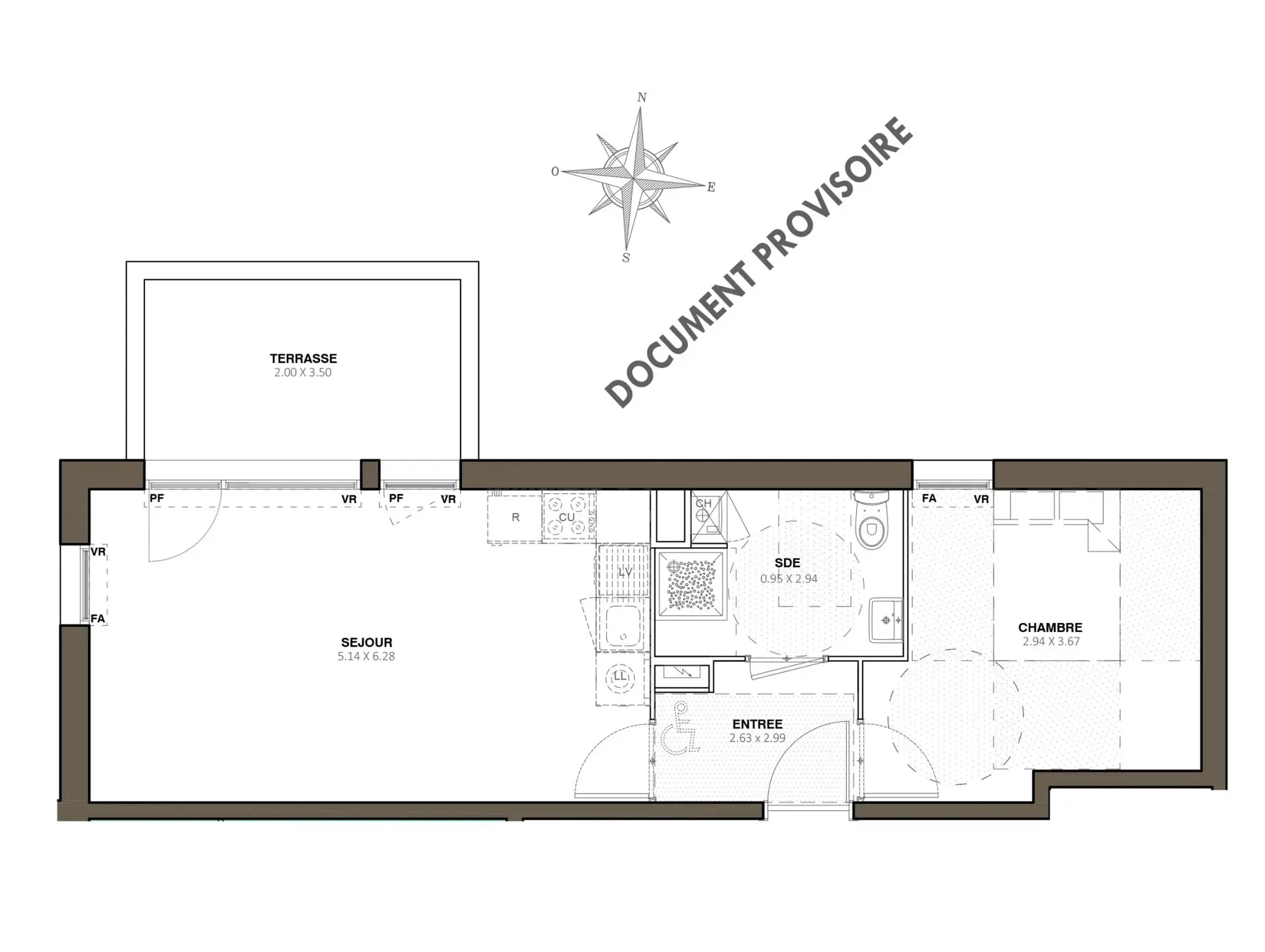 Appartement neuf à Marseille dans le 14e arrondissement avec terrasse et parking 