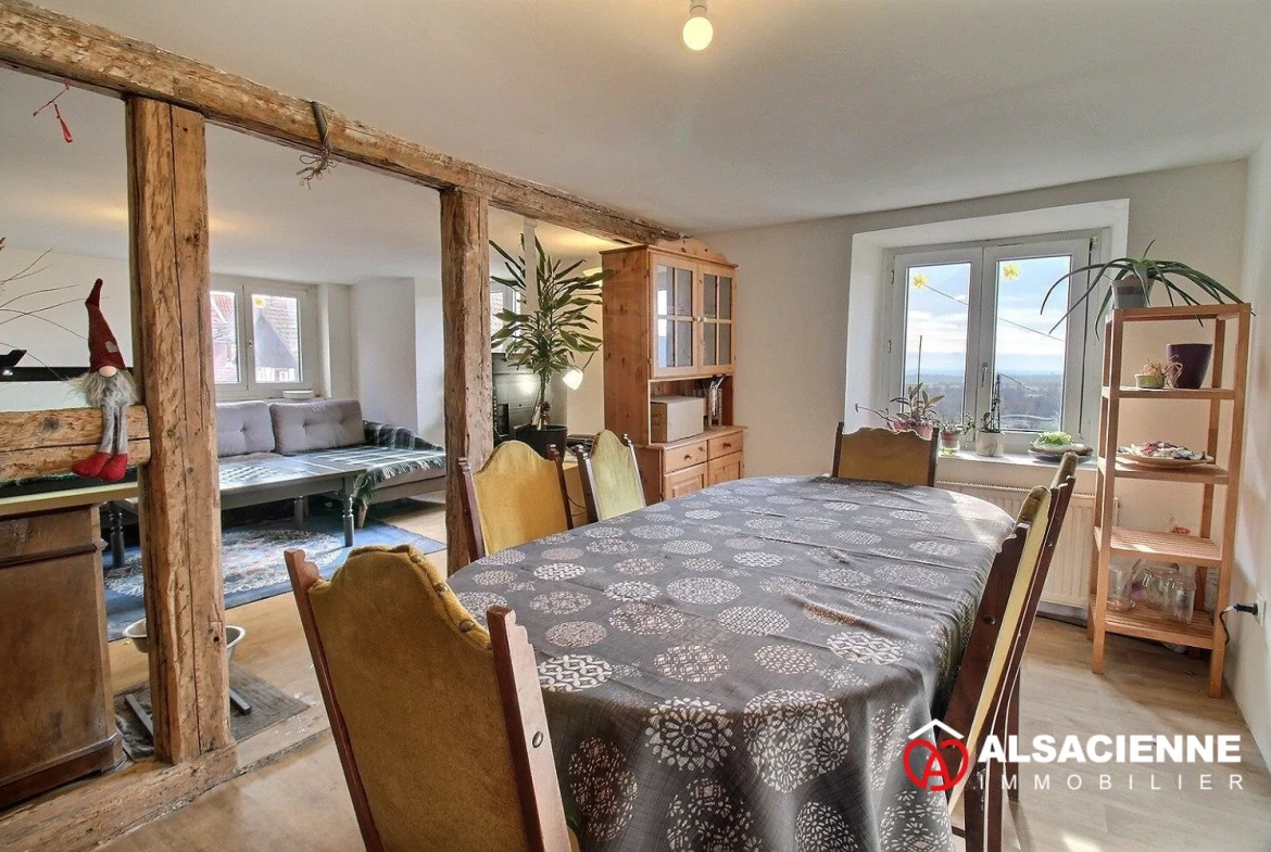 Maison de village rénovée avec vue à Itterswiller 