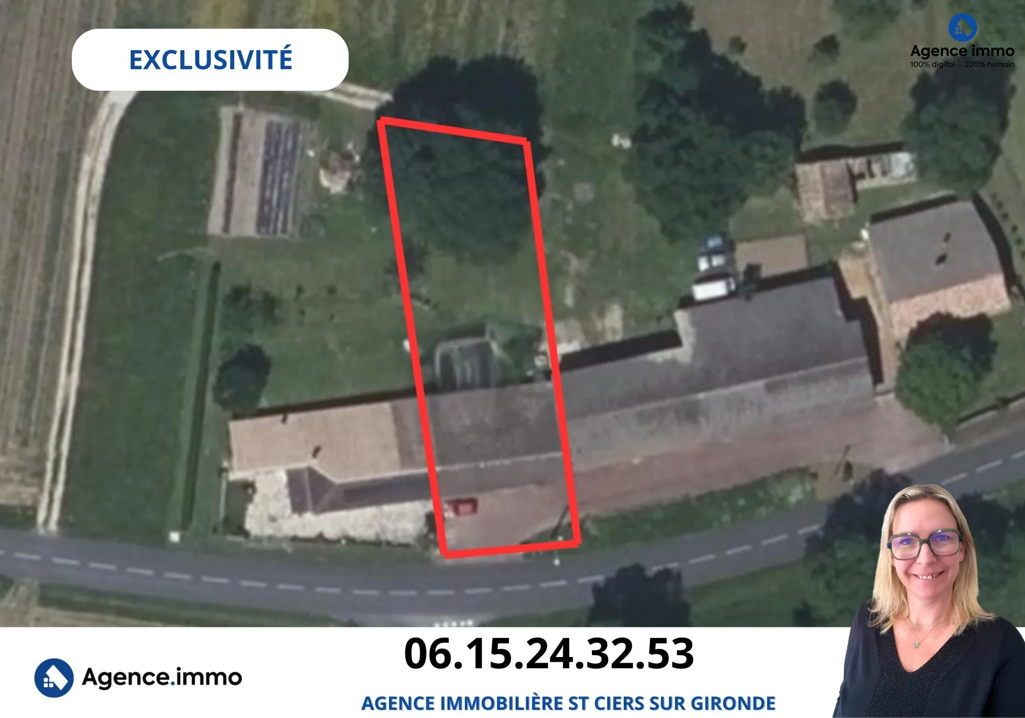 Grand garage de 140 m² avec terrain constructible à Saint Ciers sur Gironde 