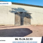 Grand garage de 140 m² avec terrain constructible à Saint Ciers sur Gironde
