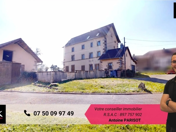 Maison à vendre à Lomont 210 m² avec terrain de 10 ares - Charme et potentiel