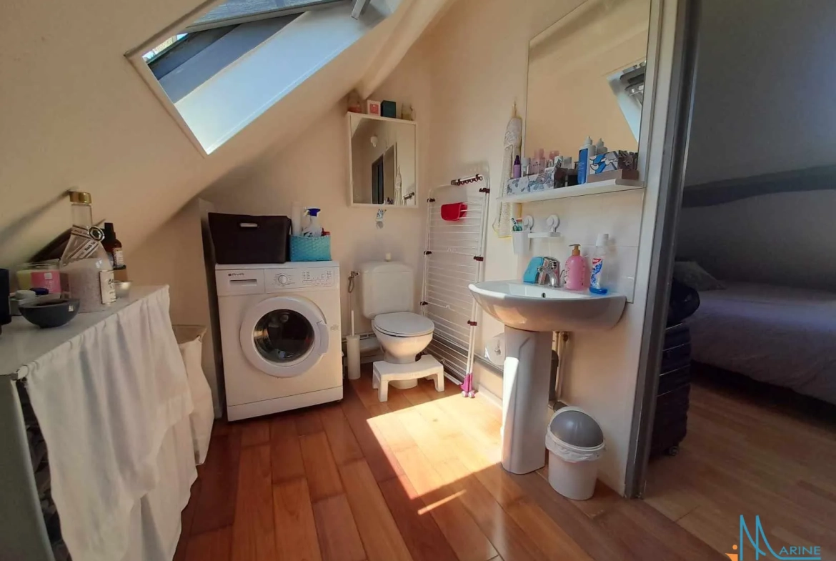 A vendre appartement duplex lumineux à Dieppe, 44 m², idéalement situé 
