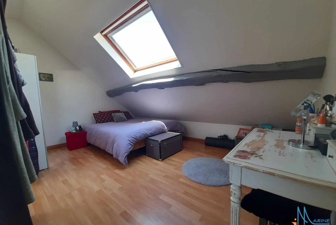 A vendre appartement duplex lumineux à Dieppe, 44 m², idéalement situé 
