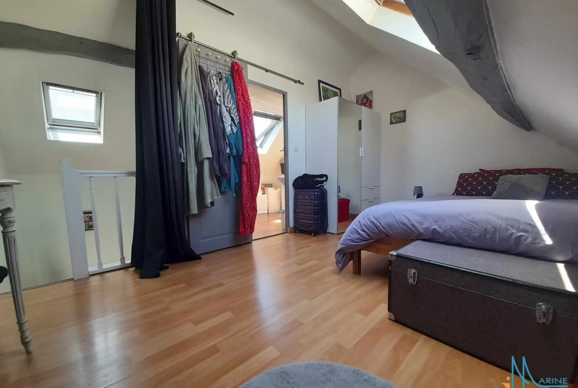 A vendre appartement duplex lumineux à Dieppe, 44 m², idéalement situé 