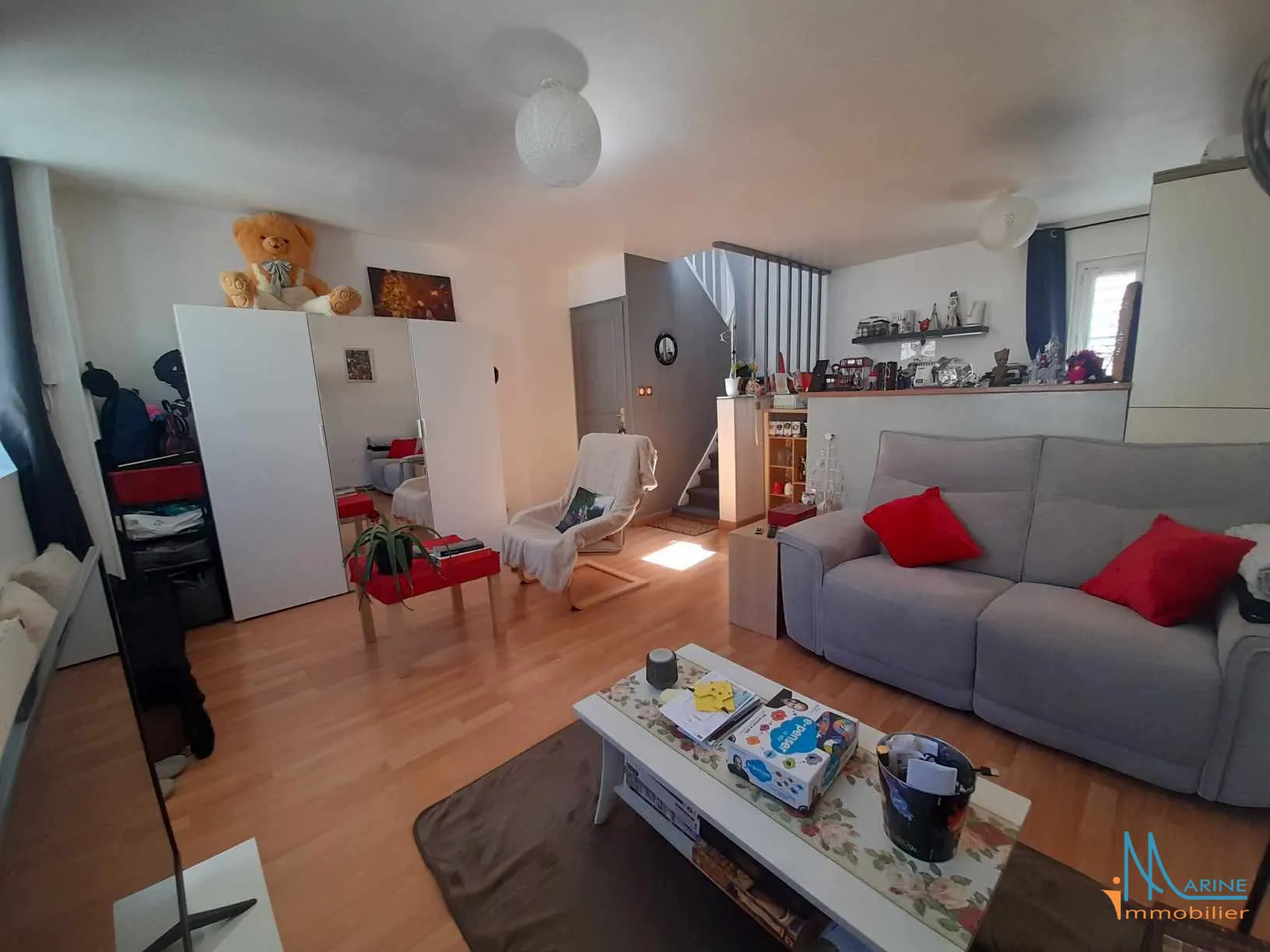 A vendre appartement duplex lumineux à Dieppe, 44 m², idéalement situé 