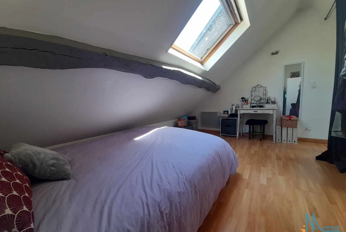 A vendre appartement duplex lumineux à Dieppe, 44 m², idéalement situé 