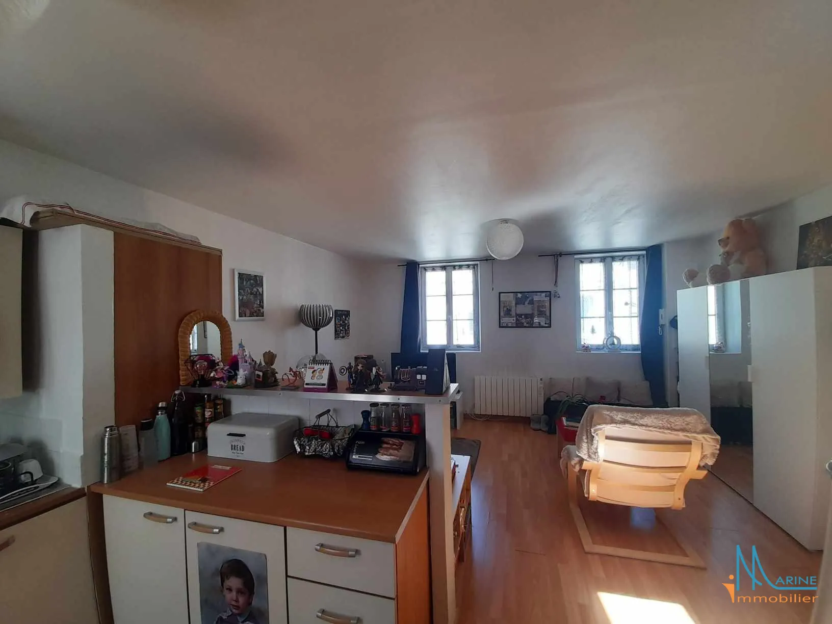 A vendre appartement duplex lumineux à Dieppe, 44 m², idéalement situé 