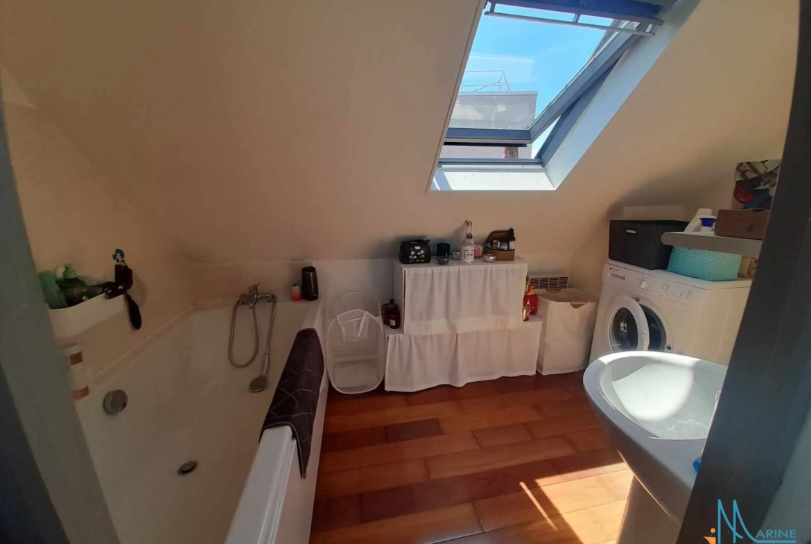 A vendre appartement duplex lumineux à Dieppe, 44 m², idéalement situé 