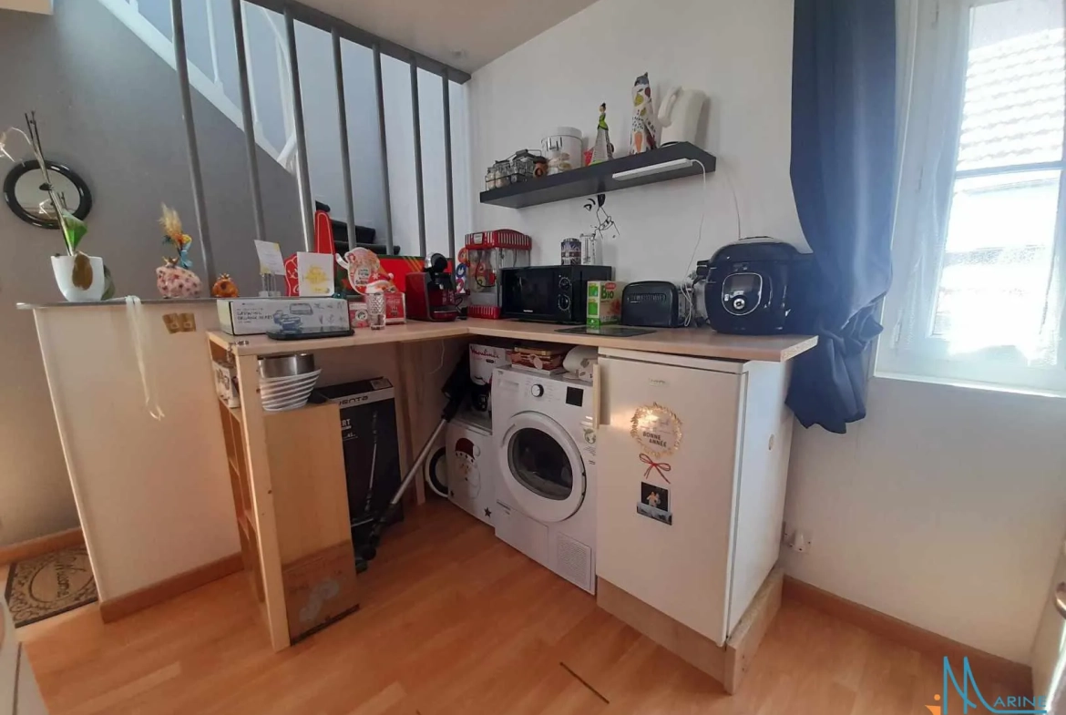 A vendre appartement duplex lumineux à Dieppe, 44 m², idéalement situé 