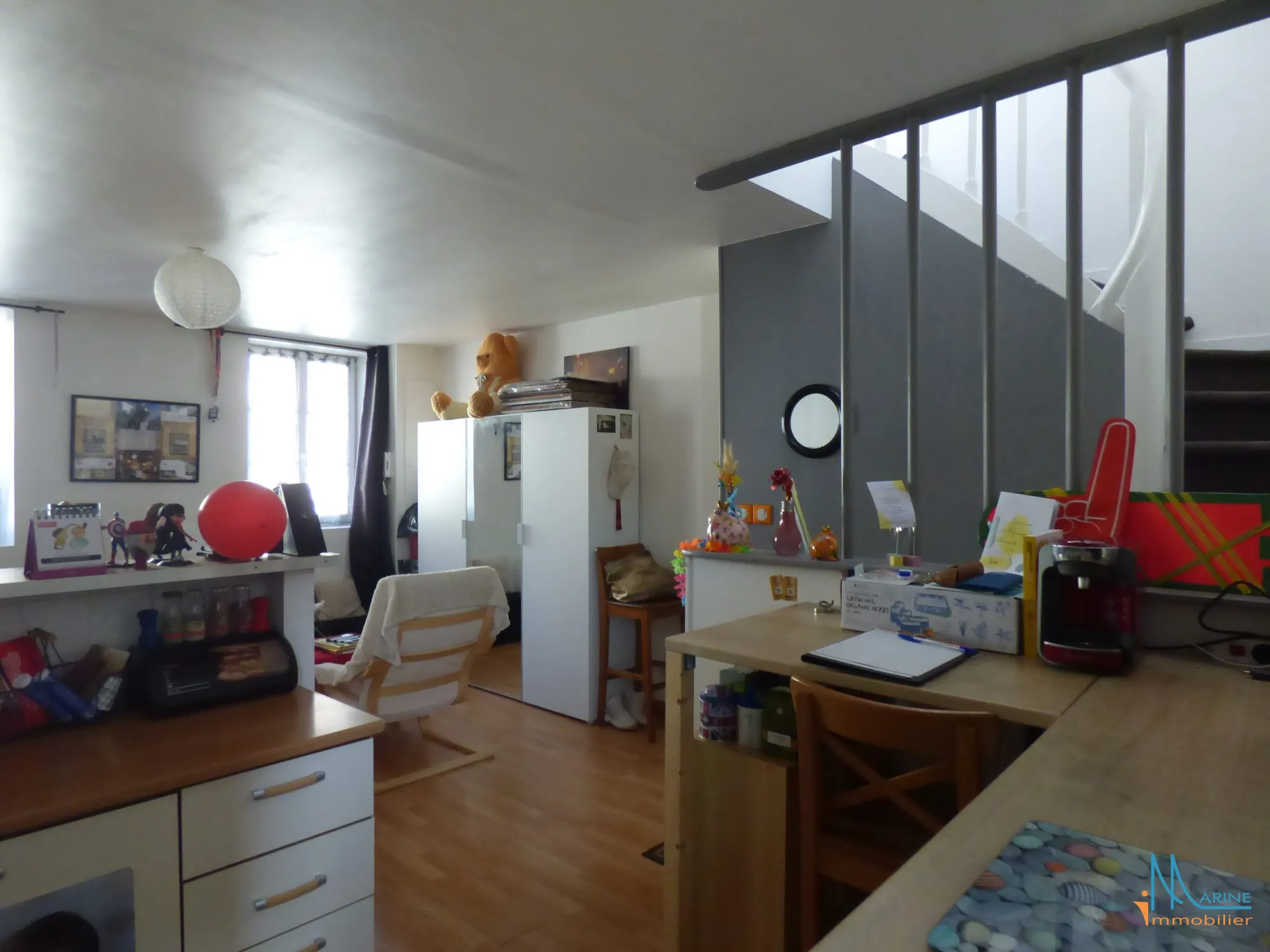 A vendre appartement duplex lumineux à Dieppe, 44 m², idéalement situé 