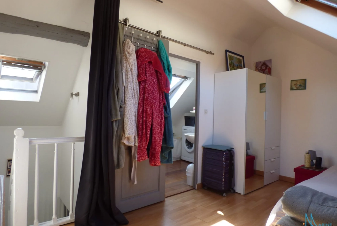 A vendre appartement duplex lumineux à Dieppe, 44 m², idéalement situé 