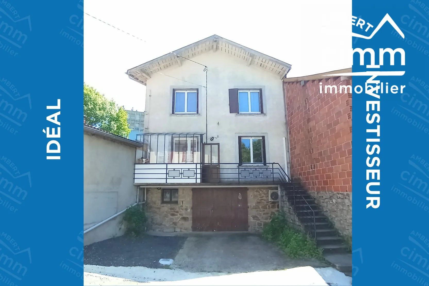 Maison rénovée avec terrasse, garage à Olliergues - Opportunité d’investissement 