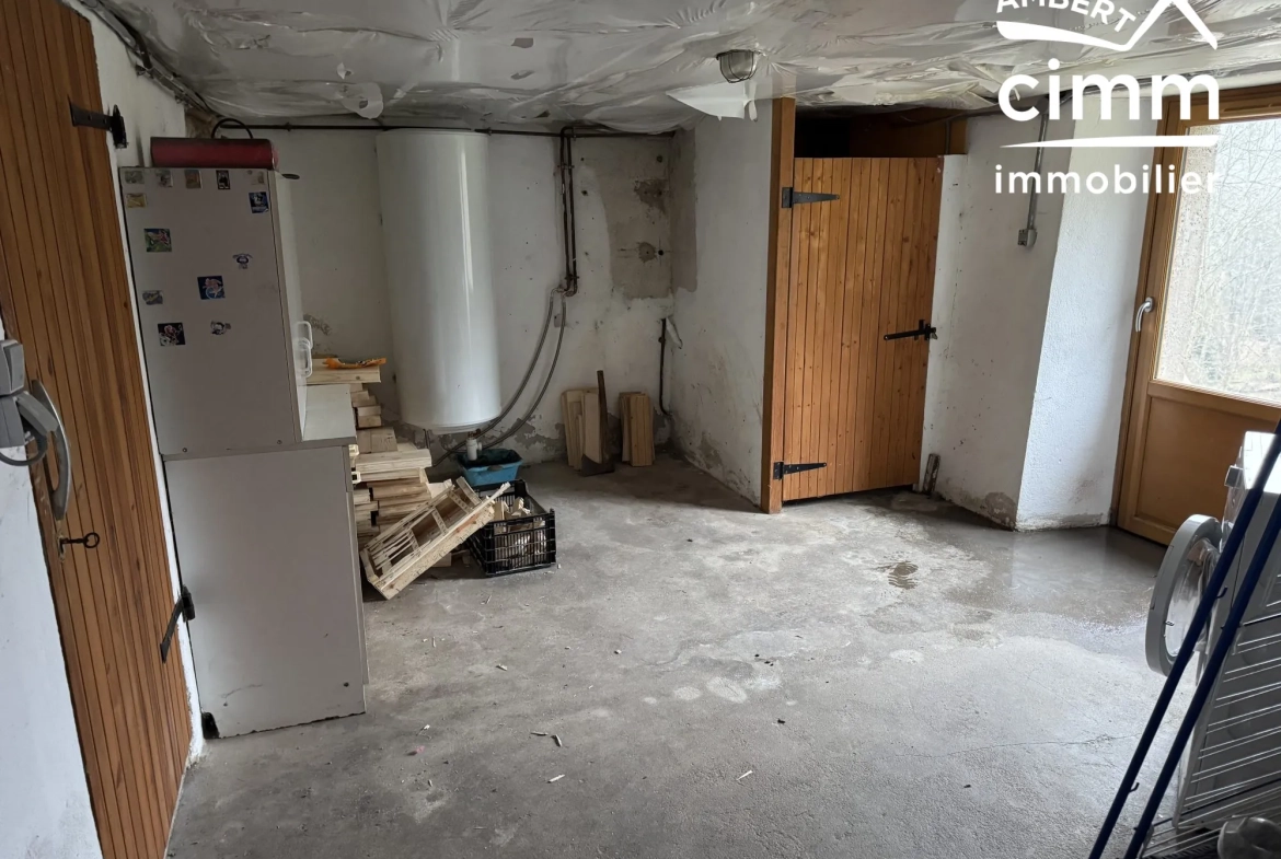 Achat ensemble de deux maisons mitoyennes à Ambert avec garages et jardin, idéal investisseur 