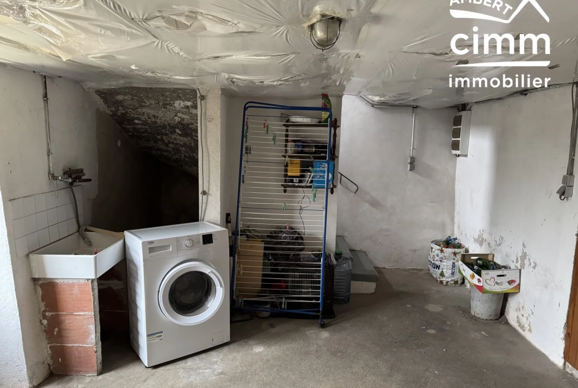 Achat ensemble de deux maisons mitoyennes à Ambert avec garages et jardin, idéal investisseur 